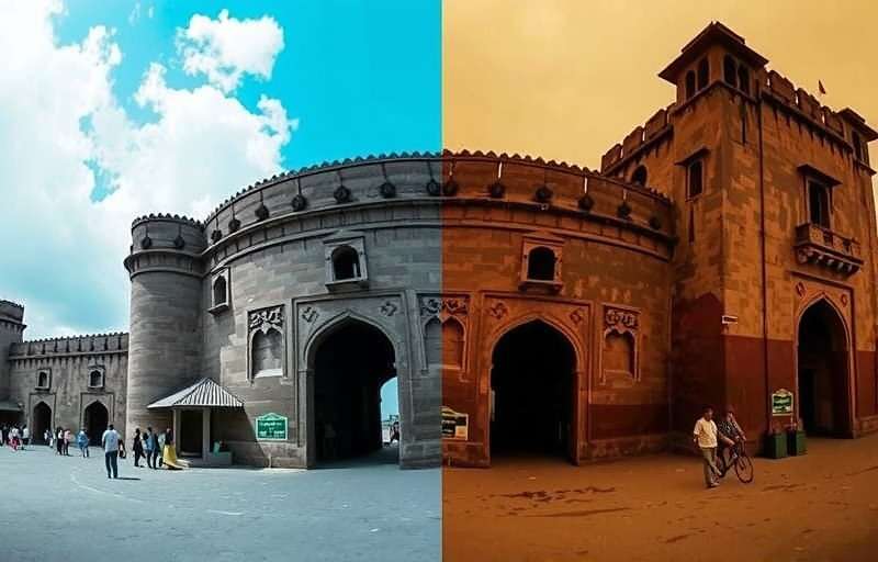 Hyderabad Heroes - Upcoming historical time travel feature Hyderabad Heroes upcoming historical time travel feature showing Golconda Fort in different eras